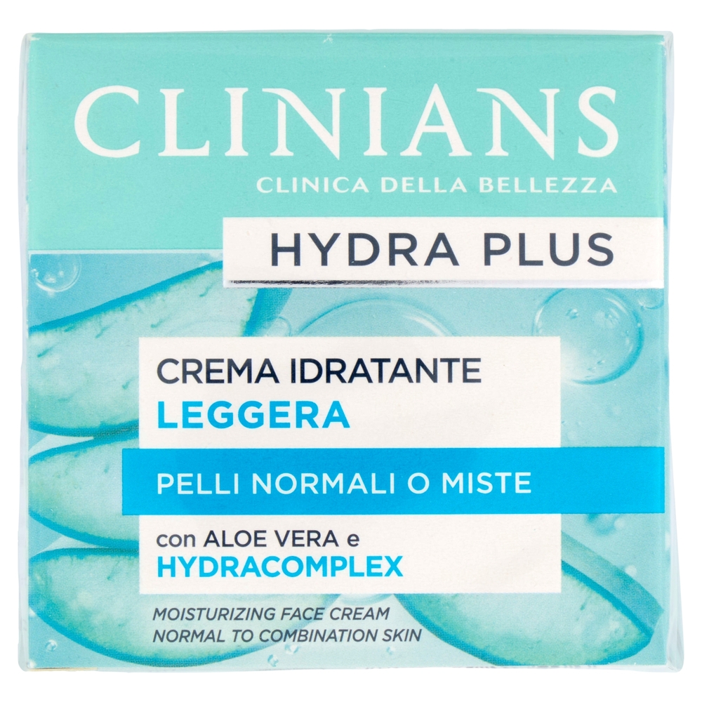 Clinians Hydra Plus Crema Idratante Leggera Pelli Normali o Miste 50 mL